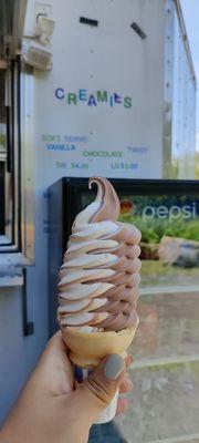 Chocolate vanilla twist