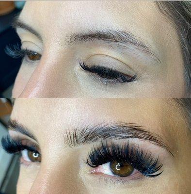 Brow Lamination + Volume Lashes