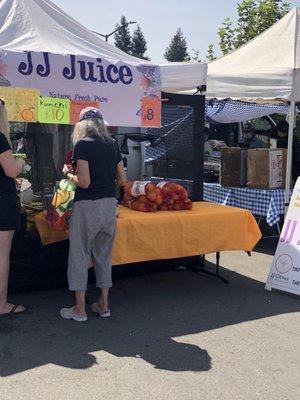 Signage at market