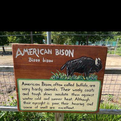 Bison sign