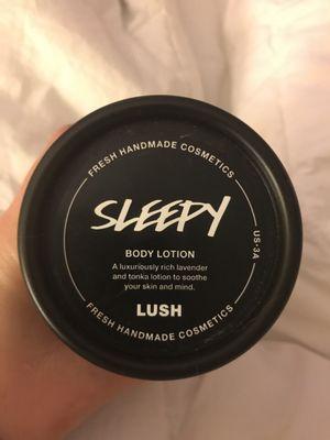 Lush sleepy lotion!!