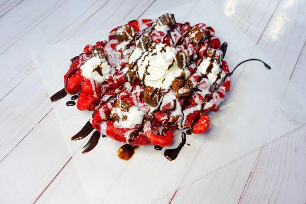 Red Velvet Funnel Cake