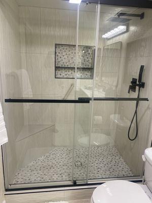 Remodeled shower