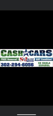 Cash paid n free removal!