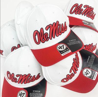 Ole Miss hats at B-Unlimited Oxford