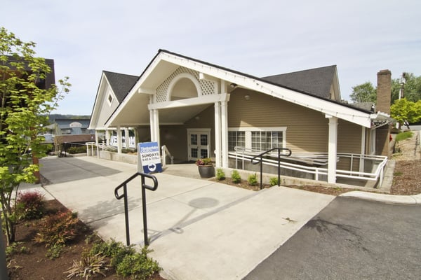 Entrance from main parking lot