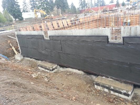 Waterproofing and drainage board