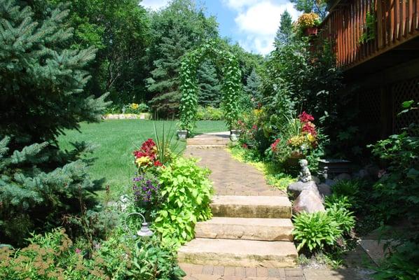 Brick walkway