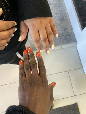 Gel and regular mani