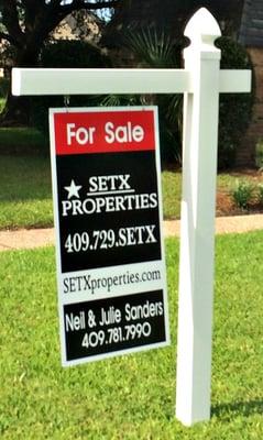 for sale sign in Southeast Texas