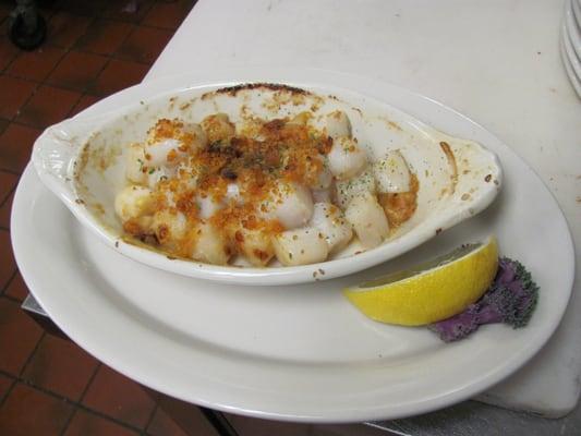 Baked Scallops Friday night at the North Woods Cafe