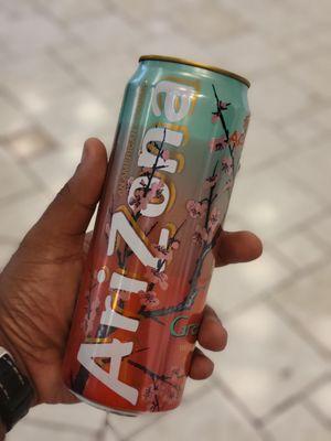 Mr. Convenient is ALWAYS going to come through with the rare AriZona Iced Tea Flavors. (This one is Green Tea w/ Apple Juice).