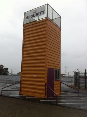 Guard tower for the Oakland flea market