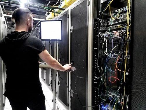 Server repair at a high security facility