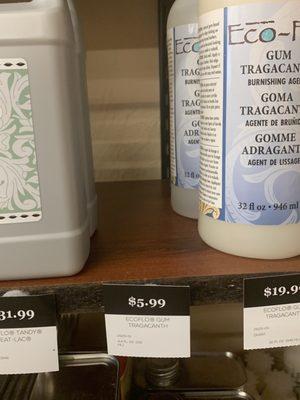 The only thing I came in for (Gum Tragacanth) and they were out of stock - pretty good price though!