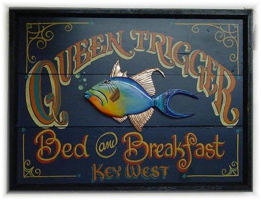 Hand painted antique style pub sign