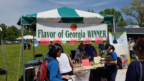 The winner of the best flavors of Georgia was here presenting their food