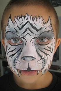 Best white tiger face painting