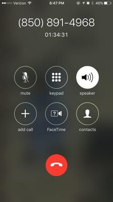 On hold for over an hour and half trying to talk to someone in utilities department.