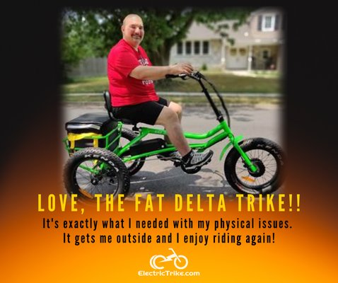 Get Yourself an Electric Fat Delta Trike and enjoy riding again! Order your Fat Delta here: electrictrike.com/produc…