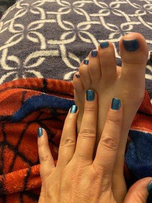 Spa pedi and manicure