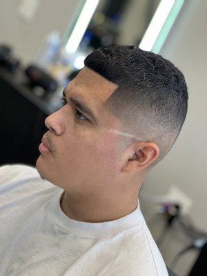 Mid Fade Blended With Natural Waves