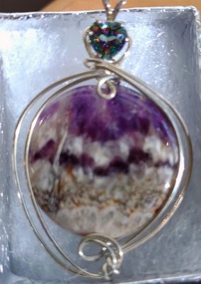 Amethyst Pendant created by Caldron Crafts