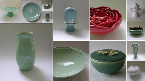 Nathalie V.'s Collection. Not pictured: pink poppy bowl.