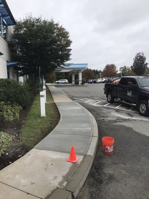 Concrete sidewalks.sharon ct hospital