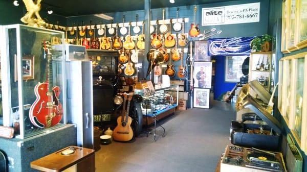 More of Gordon's stunning and rare museum collection of vintage guitars and amps housed around his original family owned Model T