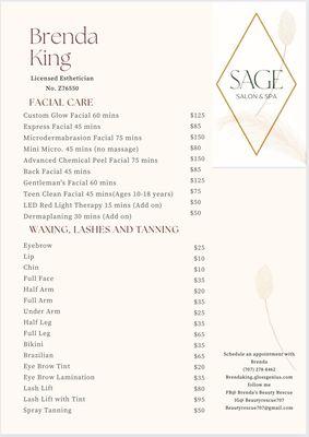 Price list