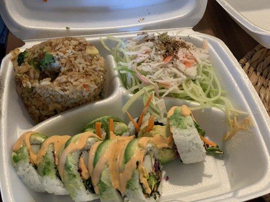 Texas Roll with crab meat (substitute for shrimp)