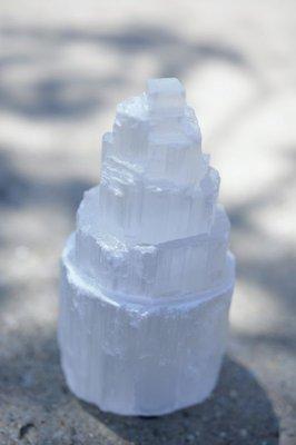 Selenite Small Lamp