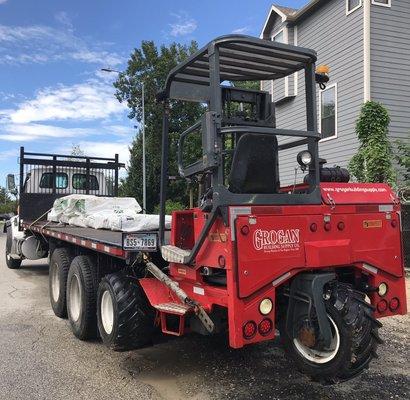 Ask about Delivery! We have a fleet of delivery trucks, including one mounted with an all-terrain forklift for your safety and convenience.