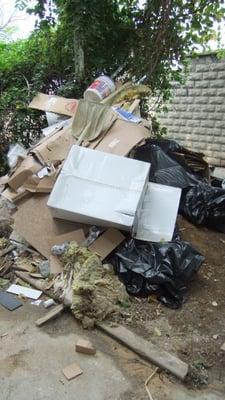 Construction site housekeeping-debris removal