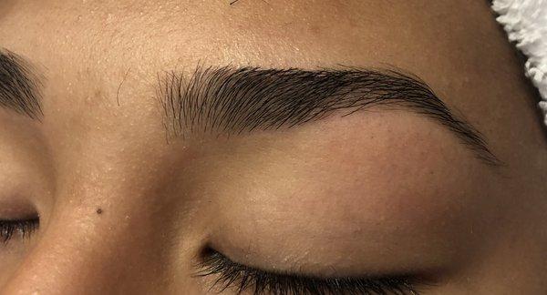 Eyebrow threading