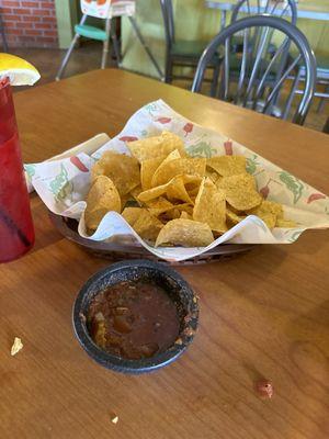 Salsa and chips