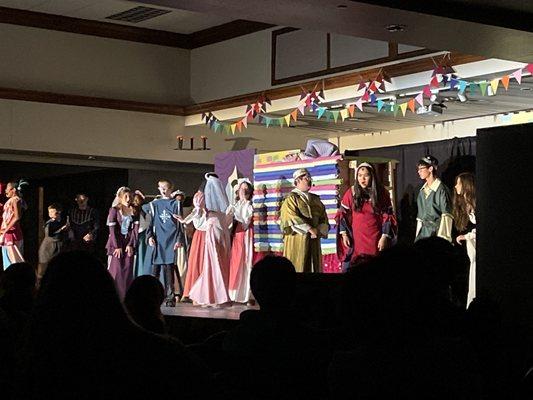 Once Upon a Mattress production at John Bishop Carroll School