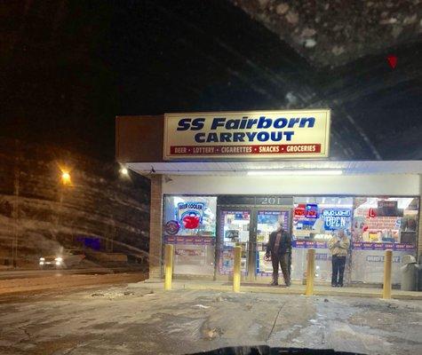 Store at nighttime.