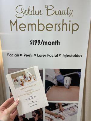 Our membership! $199 and choose from any of the services listed!