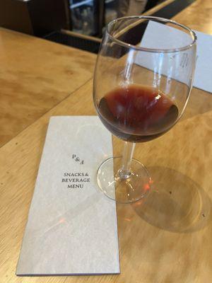 Pinot noir and the menu