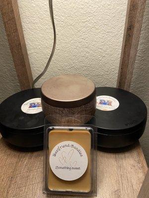 These is my $55 bundle candles set with Enclose small candle wax melt into large Candles