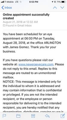 another appointment confirmation