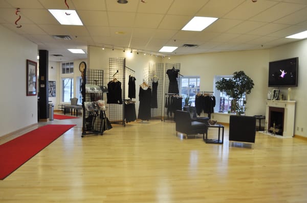 We have an in-studio dance store stocked with Ballroom Shoes, Practice Wear, Men's Competition Apparel and Ballroom accessories.