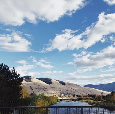 Mount Sentinel from Orange Street Bridge