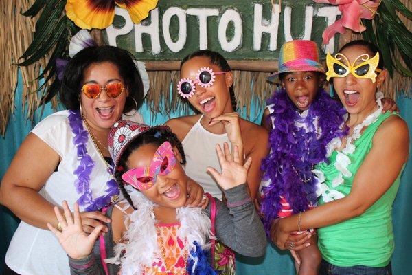 Customer Hawaiian Photo Booth created just for this event