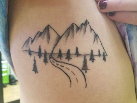 Bad line work - especially the road. Sort of makes me cringe! Work done by Craig.