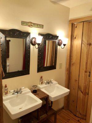 2nd Floor Bathroom With Double Sinks, Tub & Shower