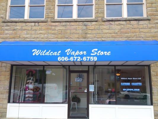 Store Front of Wildcat Vapor Store