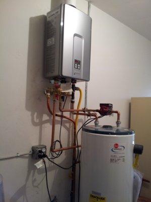 tankless water heater! done!